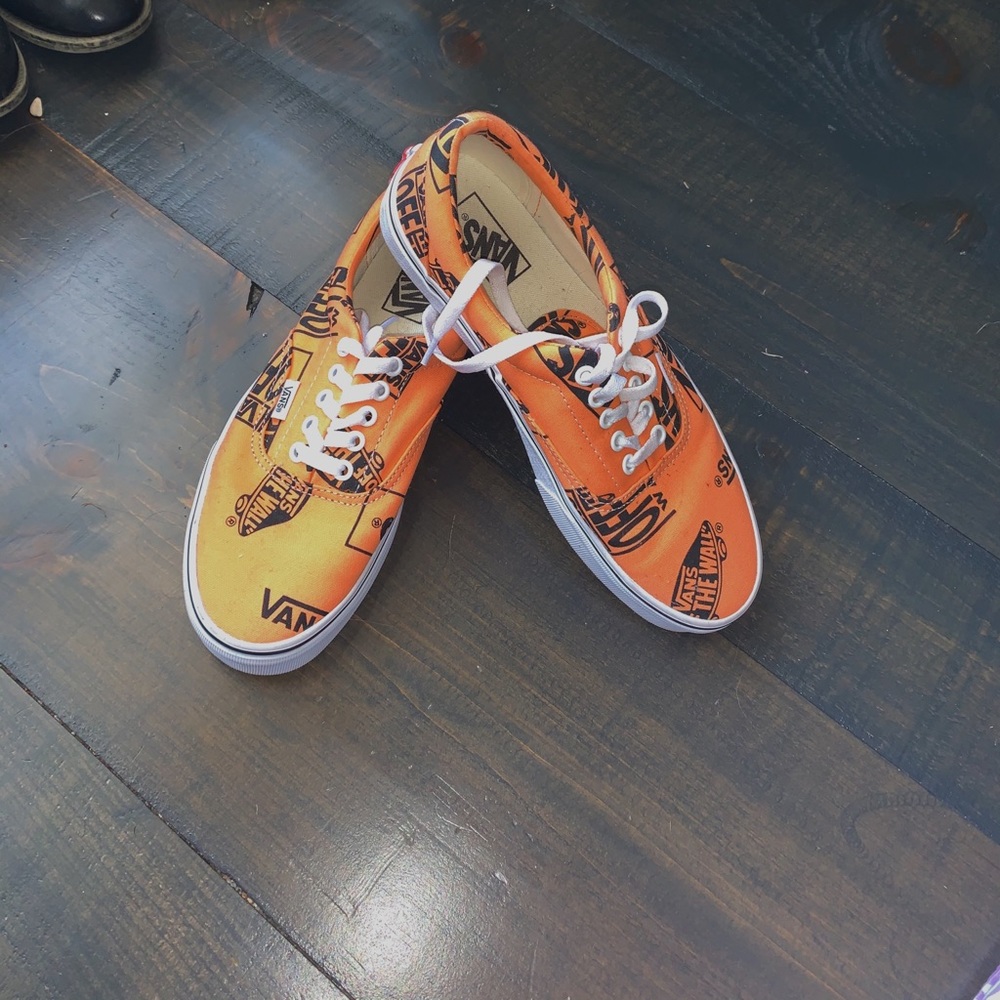 ✿ funky orange vans